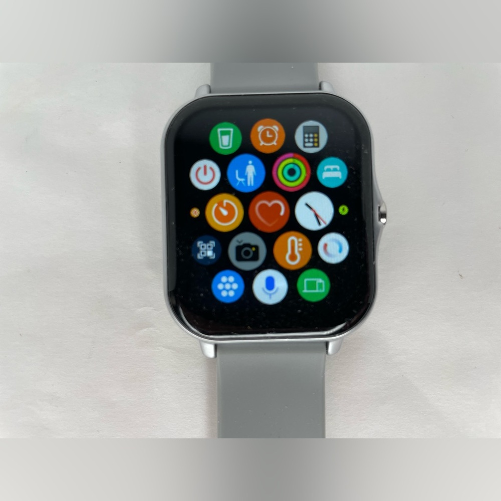 Open Box Smart Watch Grey Band For iOS & Android - Picture 4 of 8